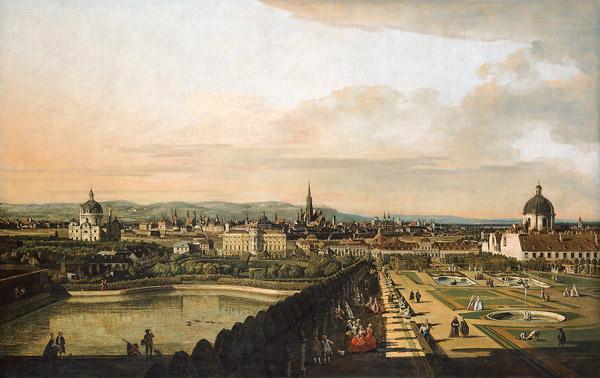 Bernardo Bellotto Wien, vom Belvedere aus gesehen.